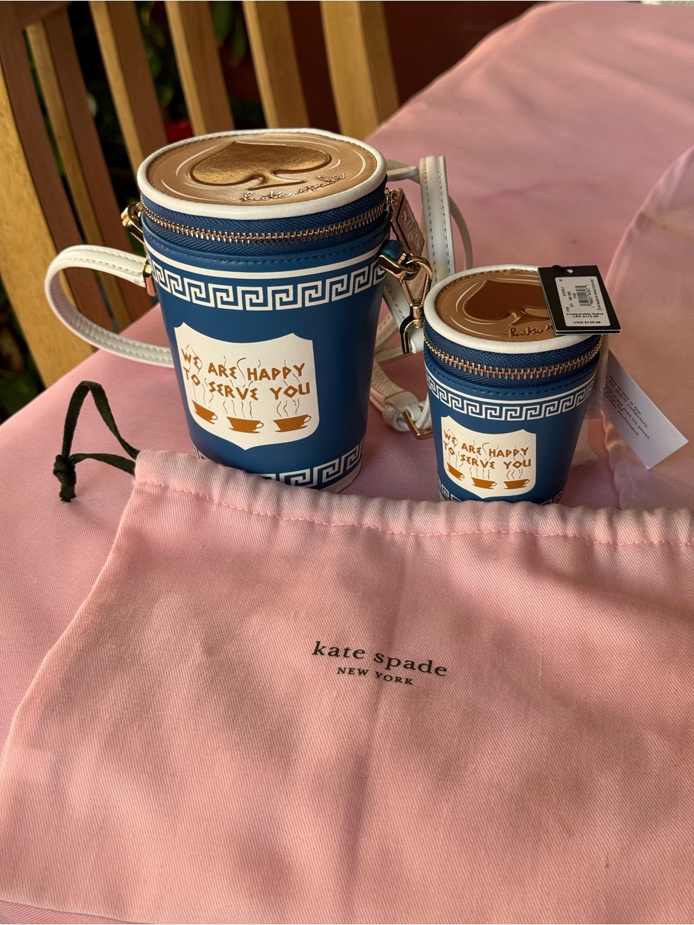 Kate Spade rare coffee break crossbody with coin purse